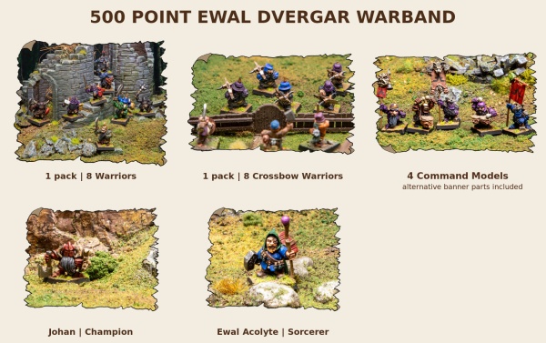 500 Point Ewal Dvergar Warband